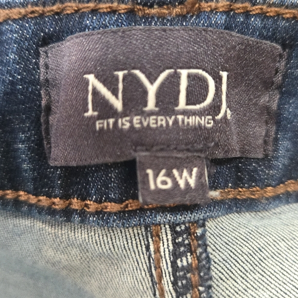 NYDJ Julia Flare Jeans Gold Coast Size 16W - Picture 6 of 8